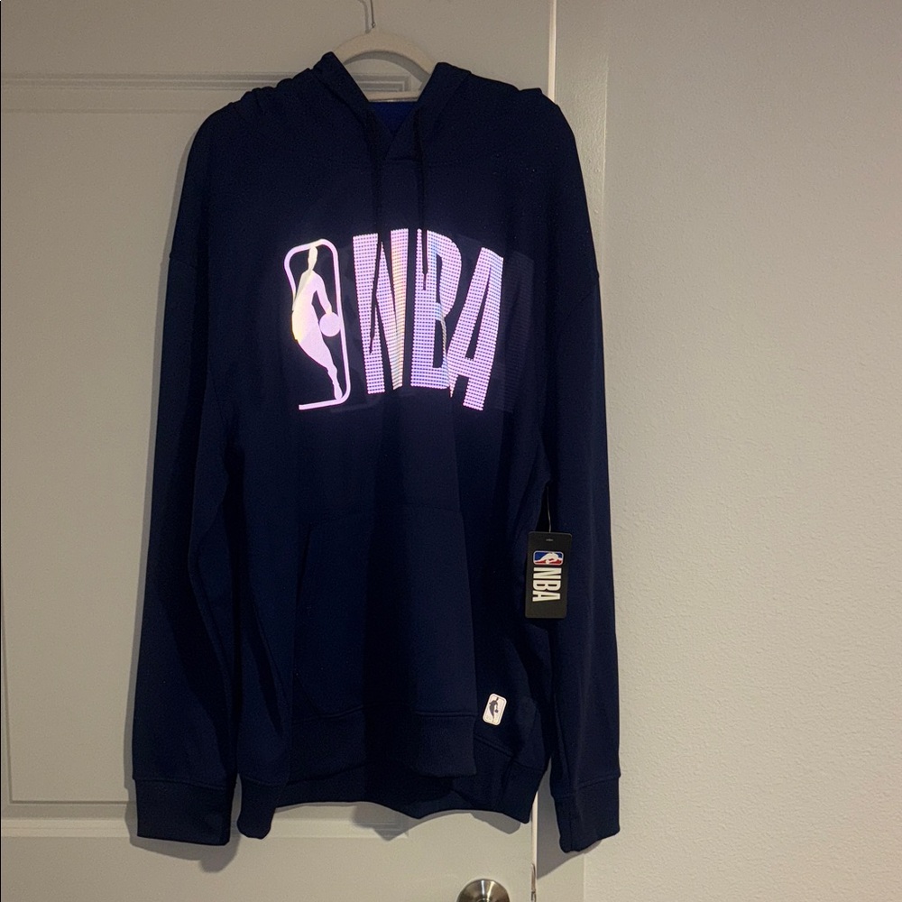 NBA Navy Blue Hoodie with Logo